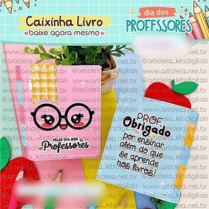 Arquivo Dia dos P´rofessores Caixinha Livro - ART IDEIA