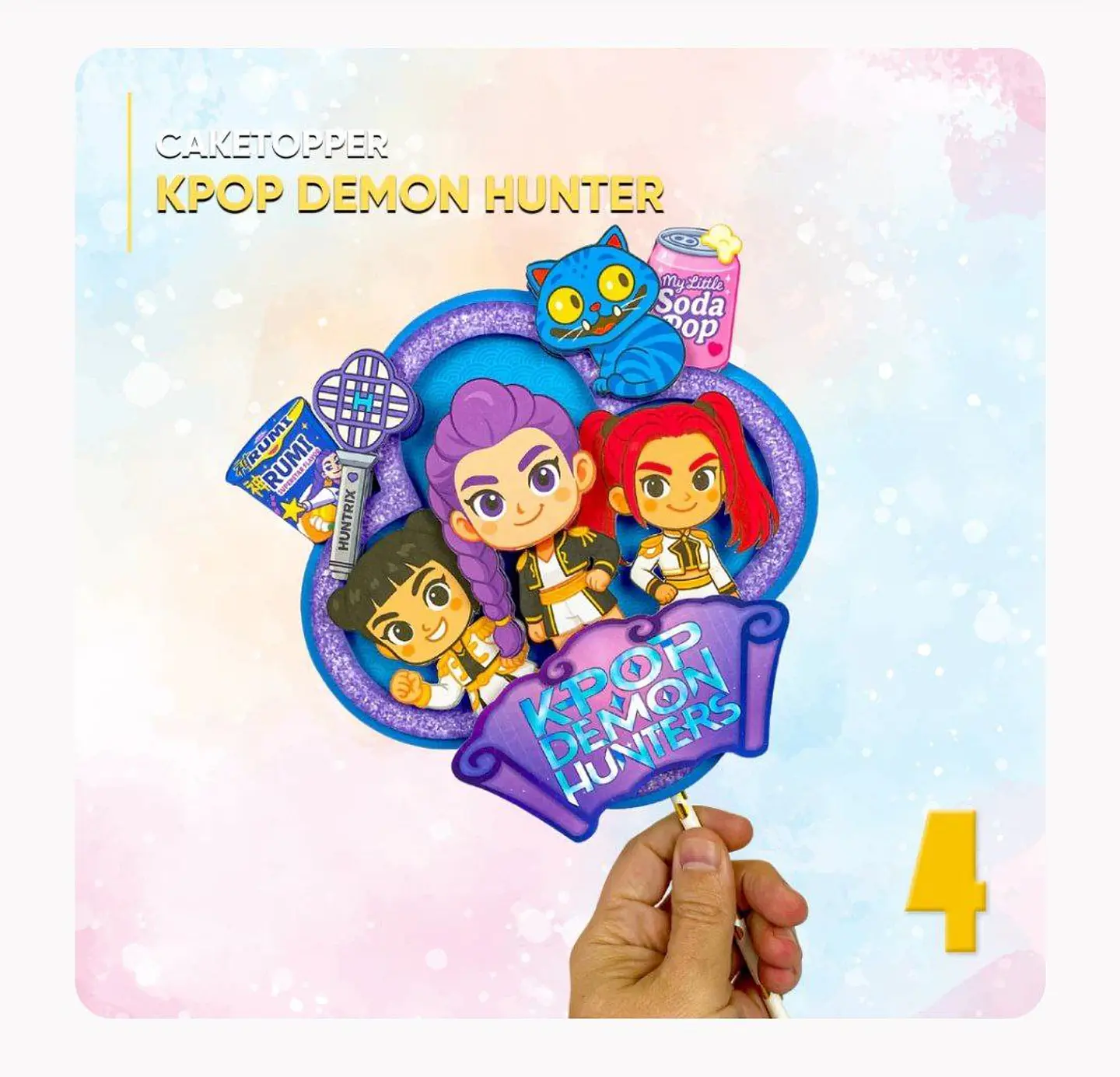 Arquivo Topo de Bolo Guerreiras do Kpop - Quatro Cambalhotas 1