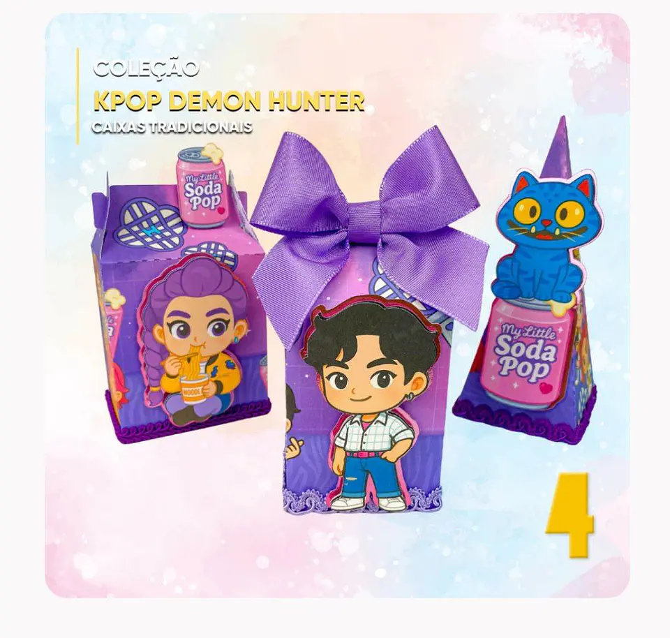Arquivo Kit Caixinhas Guerreiras do Kpop - Quatro Cambalhotas 1