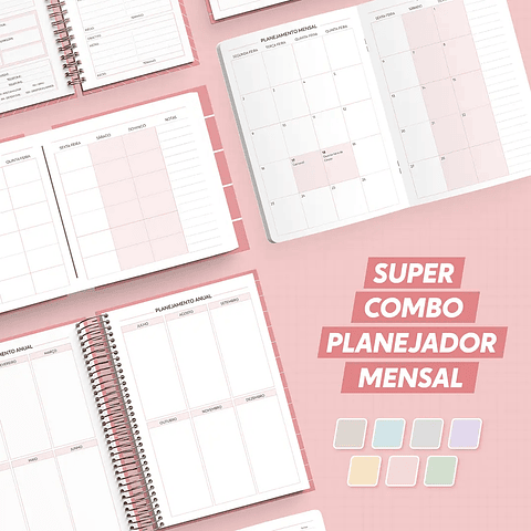 Arquivo Super Combo Miolos Planejador Mensal 2026 - NILMARA