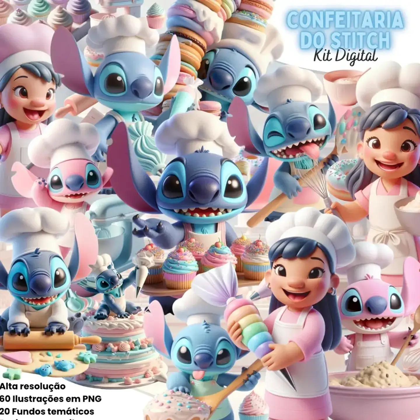 Kit Digital Confeitaria do Stitch - Eternize 1