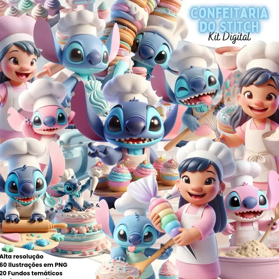 Kit Digital Confeitaria do Stitch - Eternize 1