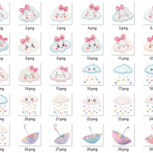 Kit Digital Chuva de Bençãos Candy Color - Eternize