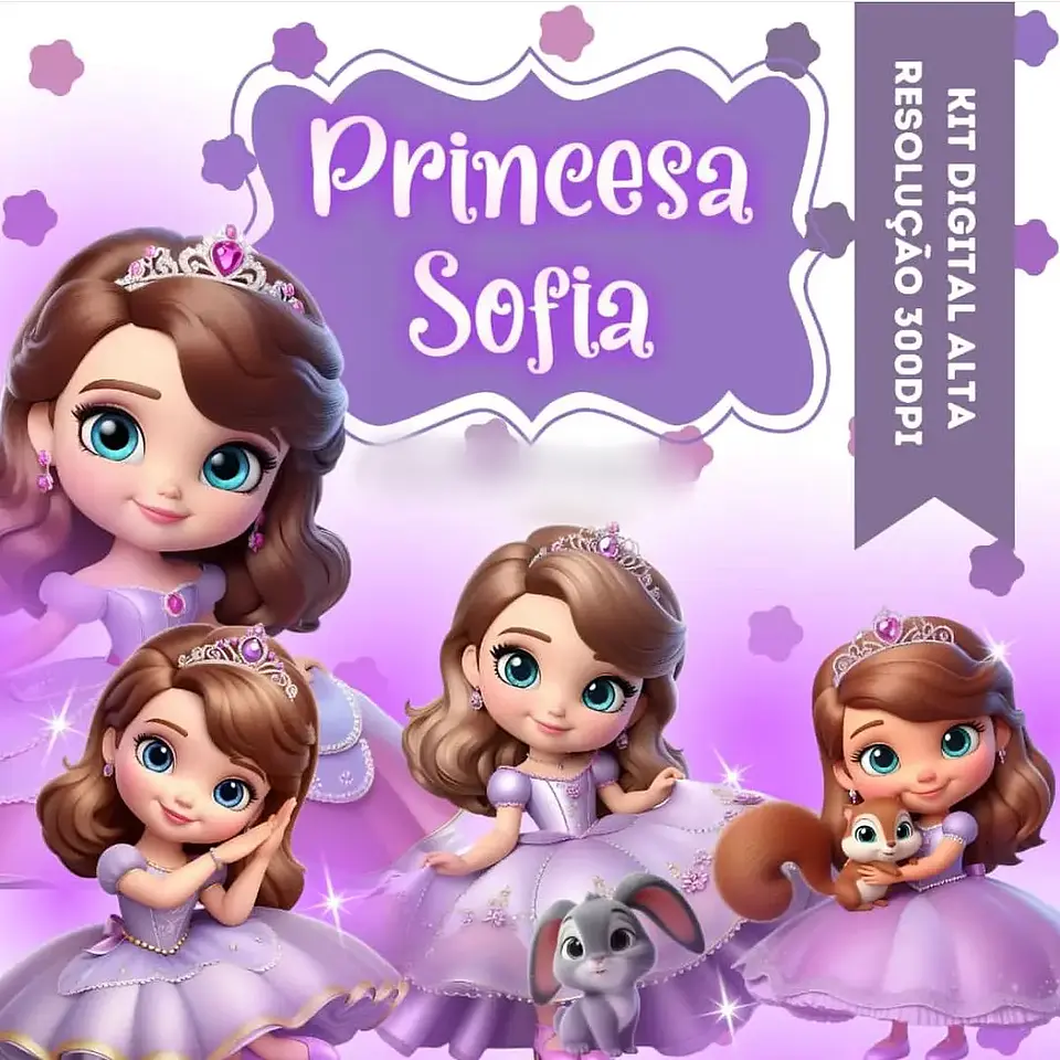 Kit Digital Princesinha Sofia - MK 1