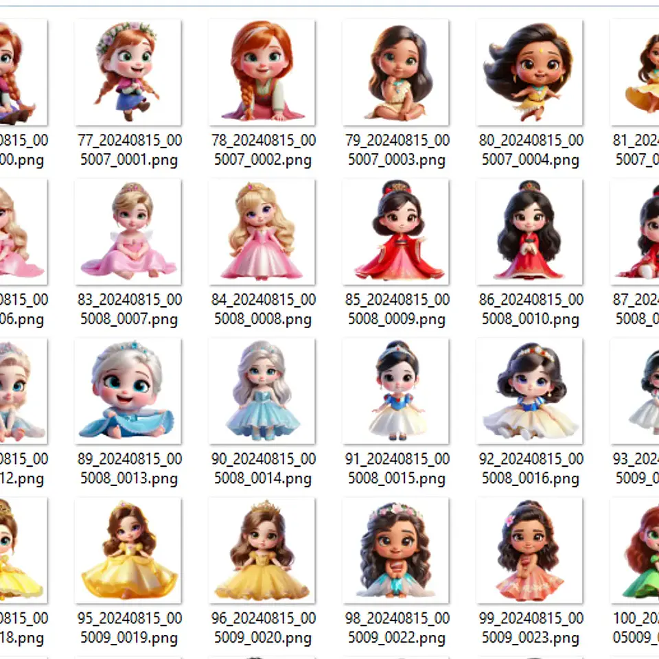 Kit Digital Princesas Baby - MK 2