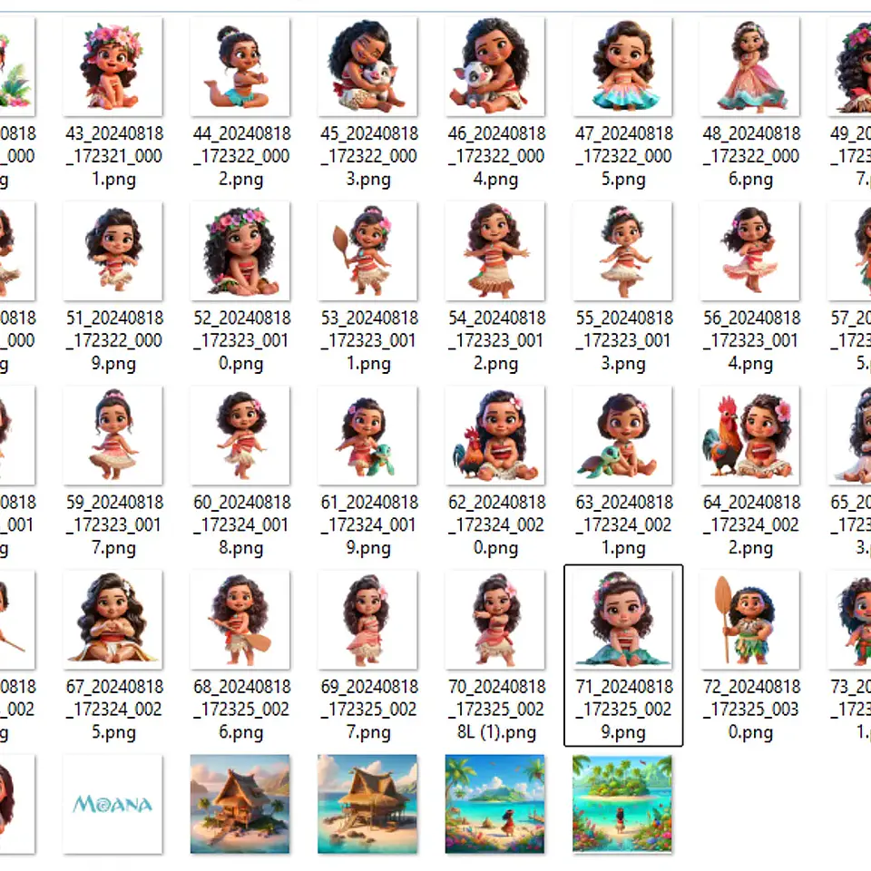 Kit Digital Moana Baby - MK 2
