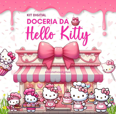Kit Digital Doceria da Hello Kitty - MK