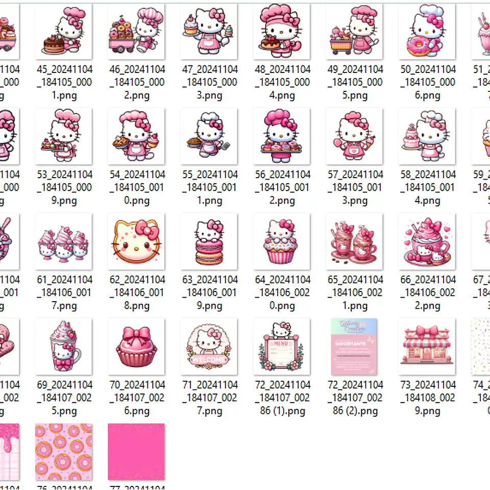 Kit Digital Doceria da Hello Kitty - MK 2
