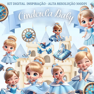 Kit Digital Cinderela Baby - MK