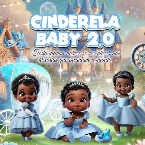 Kit Digital Cinderela Baby 2.0 - MK
