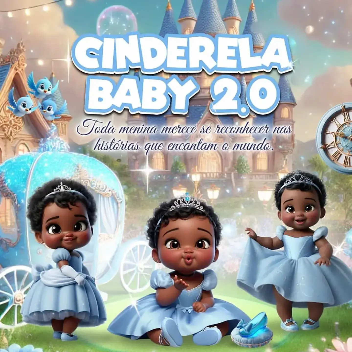 Kit Digital Cinderela Baby 2.0 - MK 1
