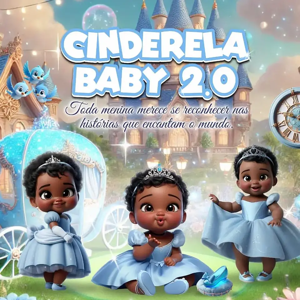 Kit Digital Cinderela Baby 2.0 - MK 1