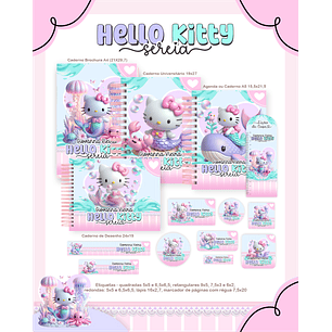 Arquivo Escolar Hello Kitty- Pamella