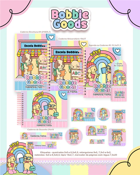 Arquivo Escolar Bobbie Goods - Pamella