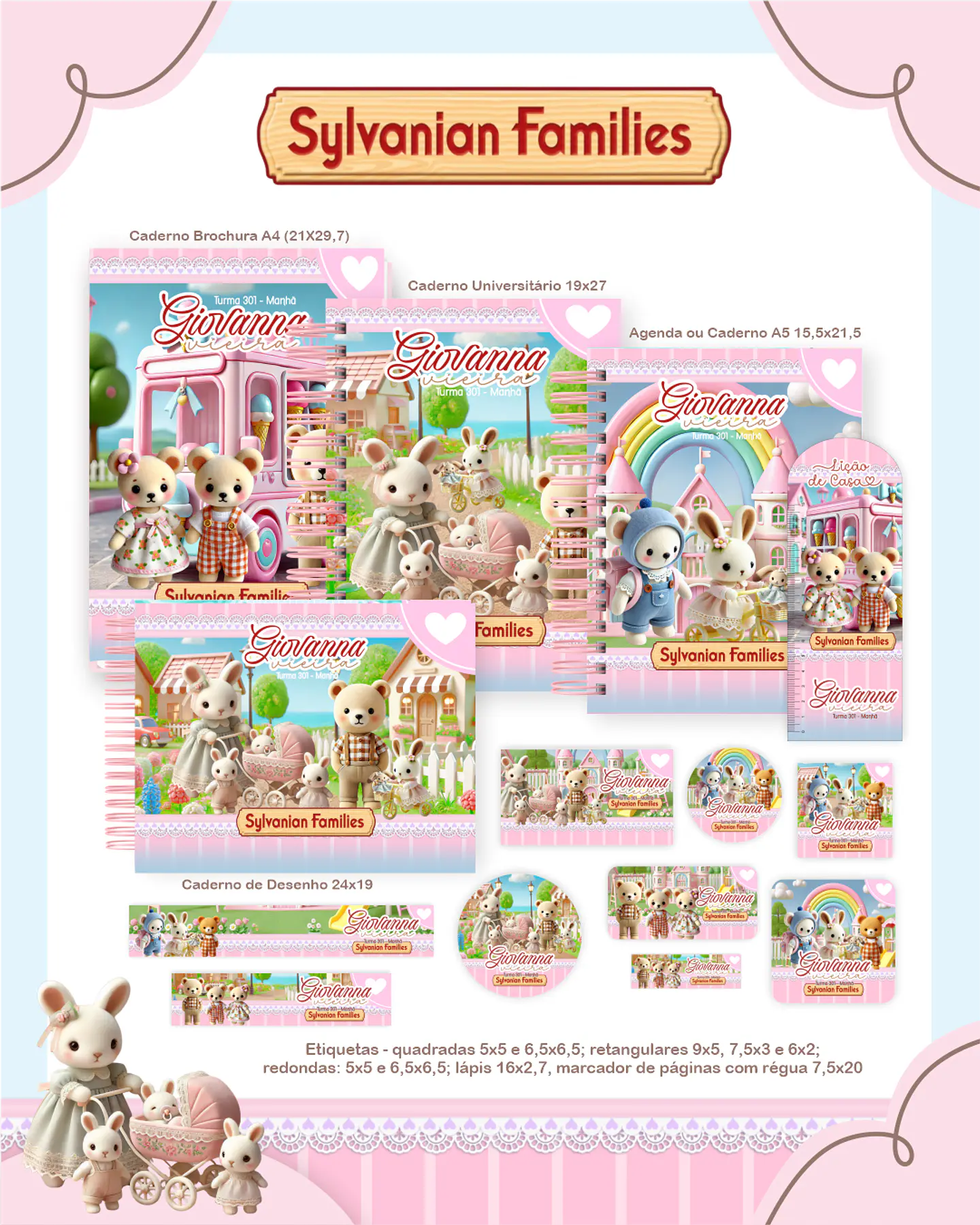 Arquivo Escolar Sylvanian Families - Pamella 1