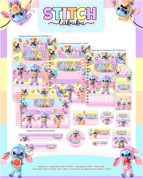 Arquivo Escolar Stitch - Pamella