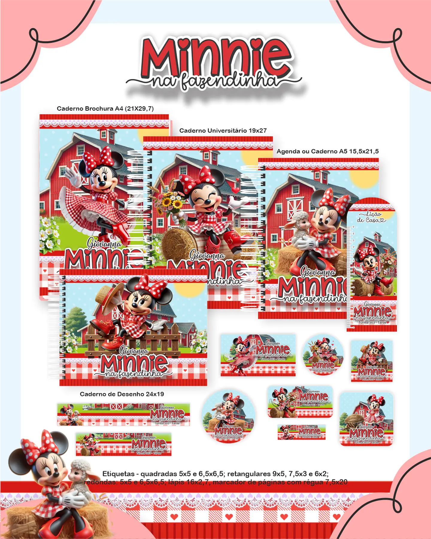Arquivo Escolar Minnie na Fazendina - Pamella 1
