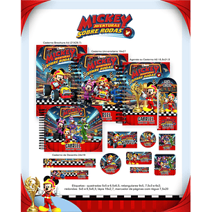 Arquivo Escolar Mickey Aventuras Sobre as Rodas - Pamella