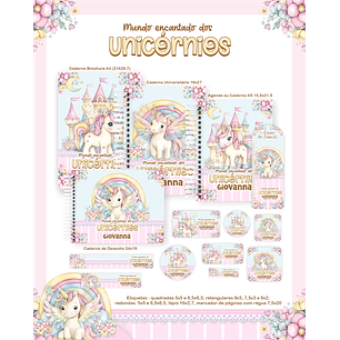 Arquivo Escolar Mundo Encantado dos Unicórnios- Pamella