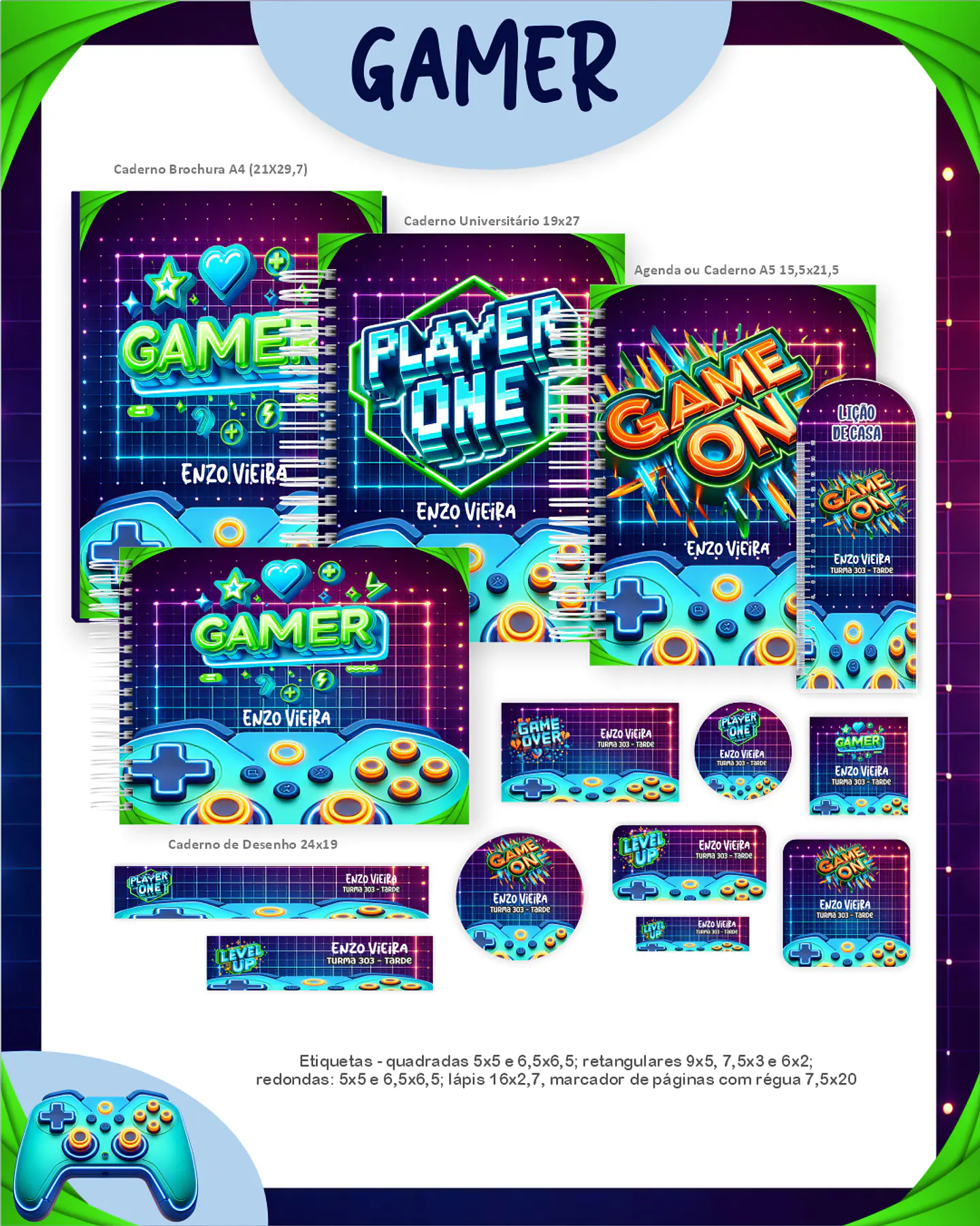 Arquivo Escolar Gamer - Pamella 1