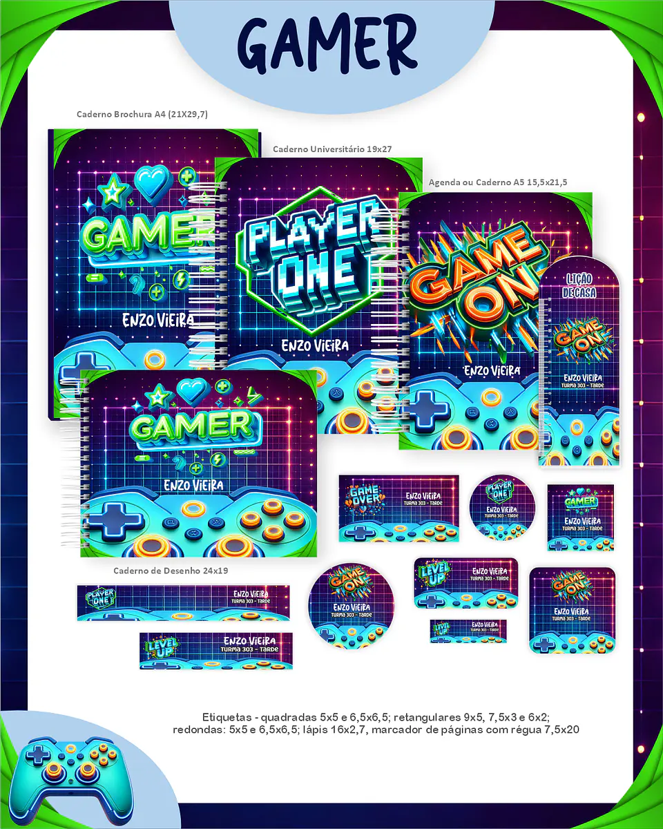 Arquivo Escolar Gamer - Pamella 1