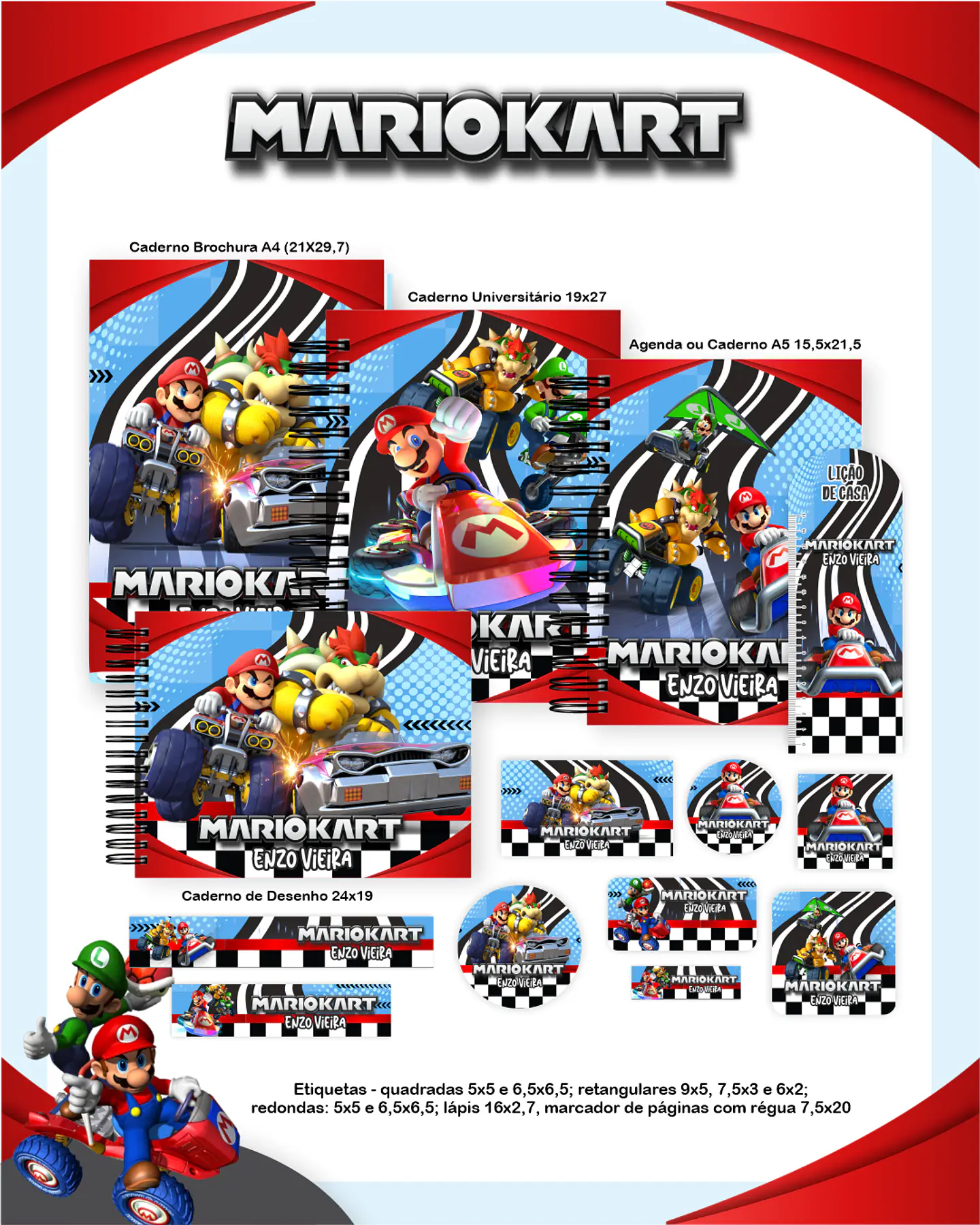 Arquivo Escolar Mario Kart - Pamella 1
