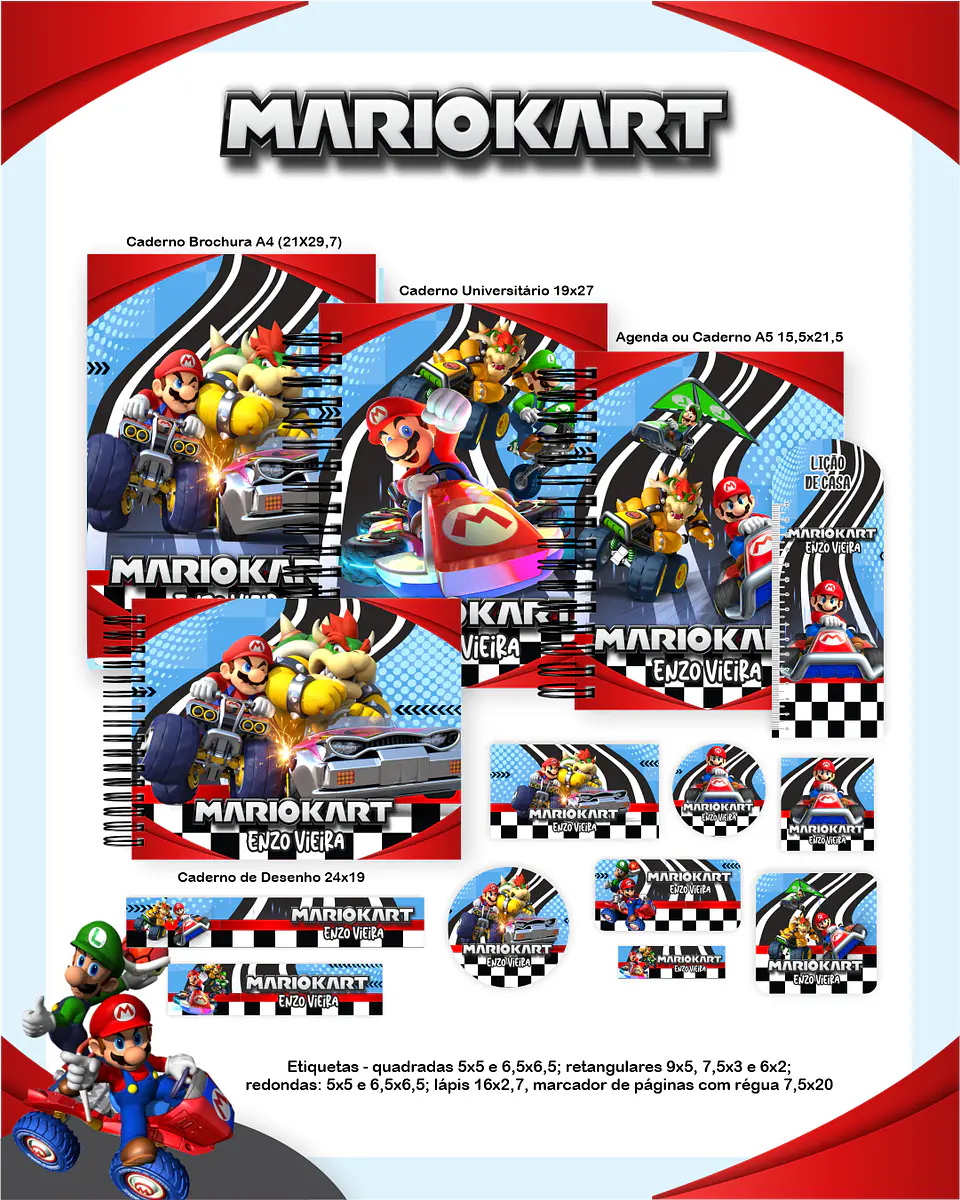 Arquivo Escolar Mario Kart - Pamella 1