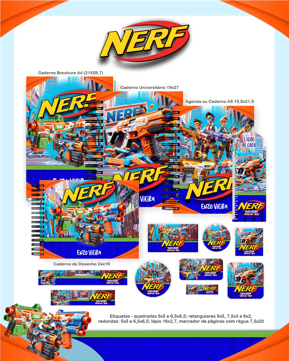 Arquivo Escolar Nerf - Pamella 1