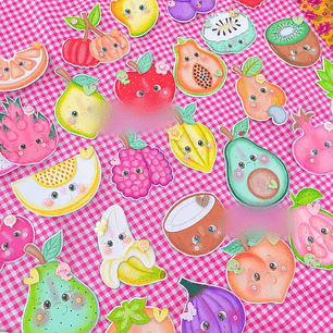 Arquivo Apostila com Moldes Pomar Cute Frutas - Sabrinartews