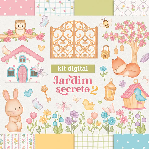 Kit Digital Jardim Secreto 2 - Daiane Barbosa