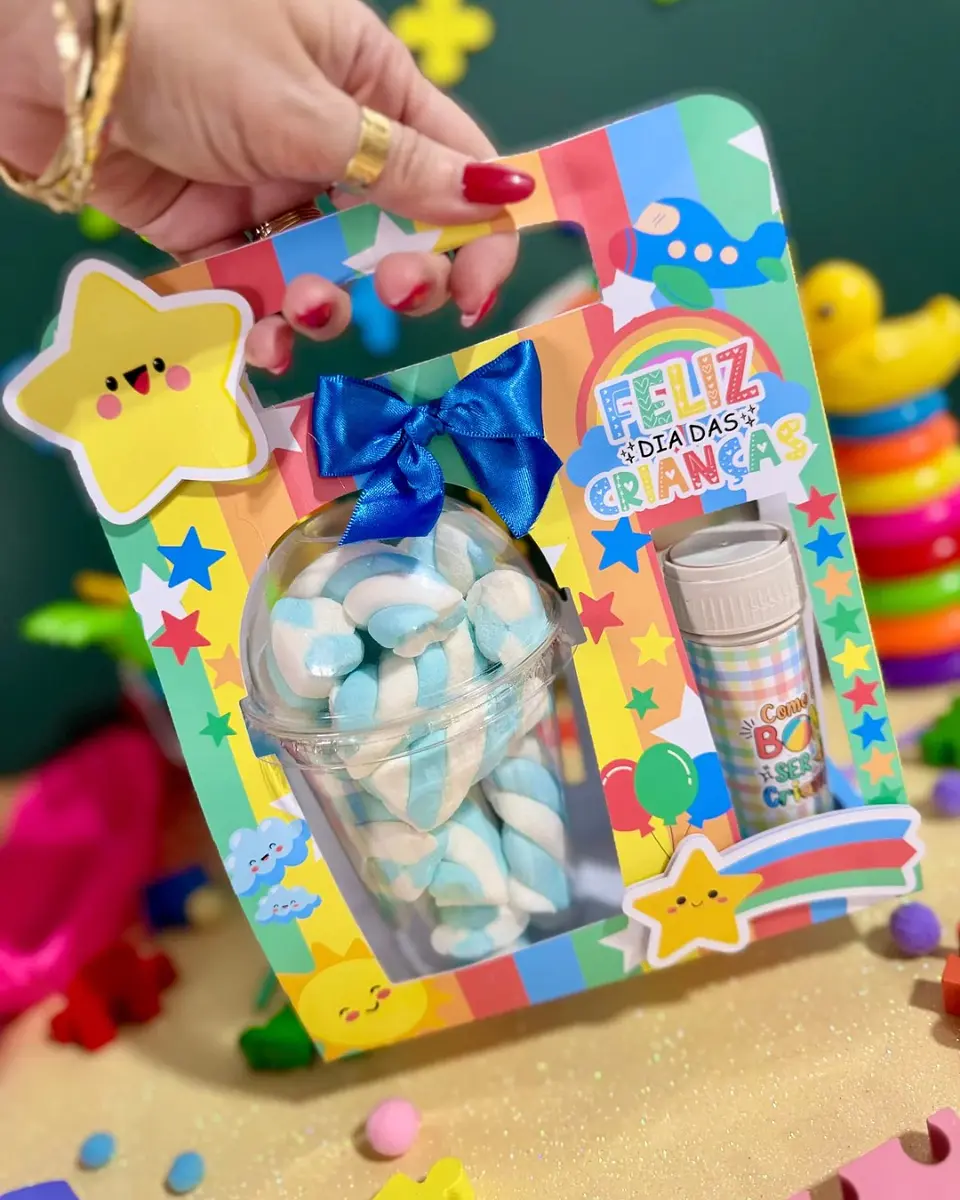 Arquivo Dia das Crianças Cinta para Copo Bolha e Bolha de Sabão - GB 1