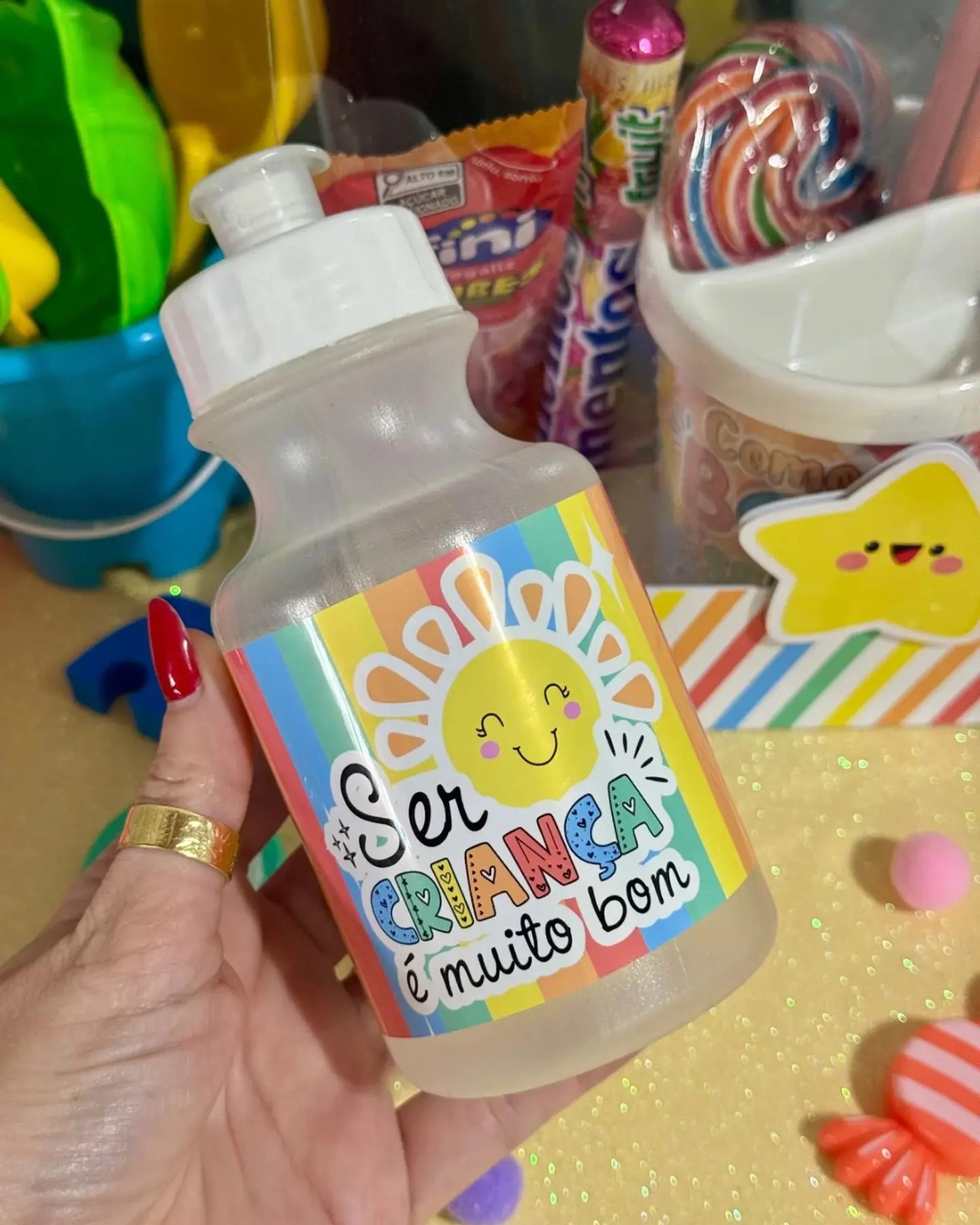 Arquivo Dia das Crianças Adesivo Squeeze 300 ML - GB 1