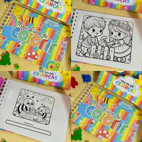 Arquivo Dia das Crianças Livro de Colorir A5 - GB