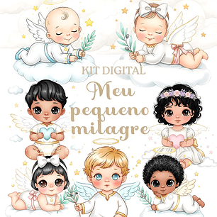Kit Digital Meu Pequeno Milagre - Caramelo Design