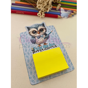 Arquivo Card Post It ou Mini Calendário Azul Professores - Crisolart