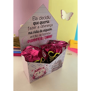 Arquivo Caixa Envelope Rosa Professores - Crisolart