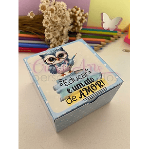 Arquivo Caixinha Multiuso Azul Professores - Crisolart