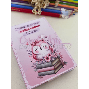 Arquivo Porta Bloquinho Corujinha Professores - Crisolart