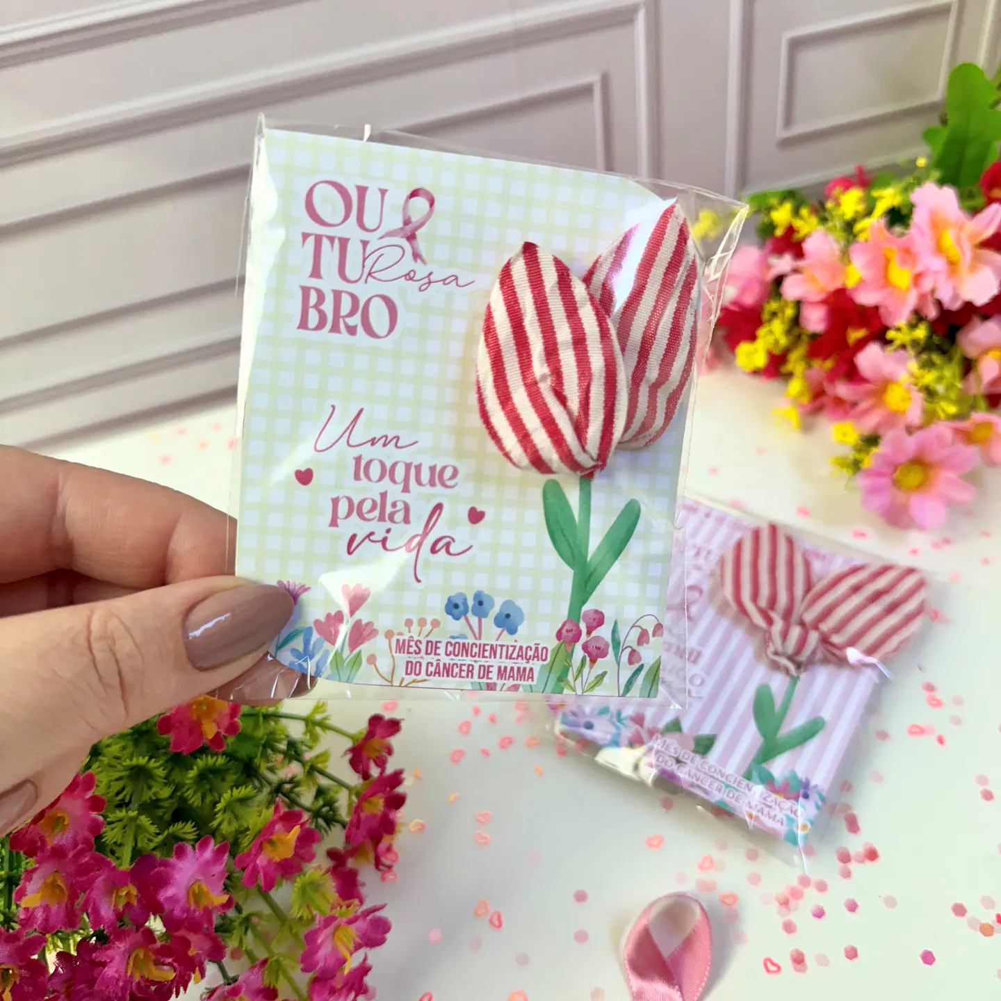 Arquivo Outubro Rosa Card Xuxinha Rabicó - Madi 1