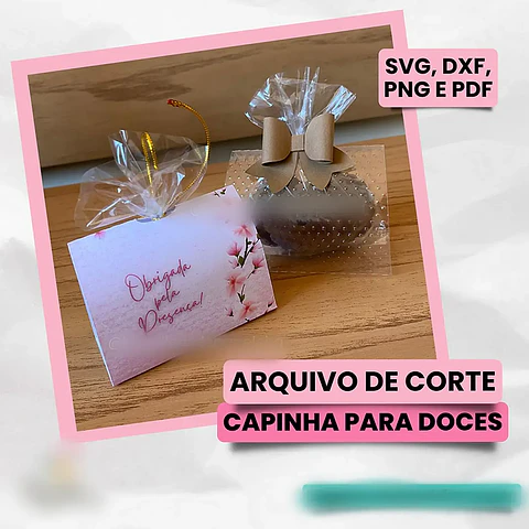 Arquivo Capinha para Doces Arte Não Inclusa - Dicas de Papelaria