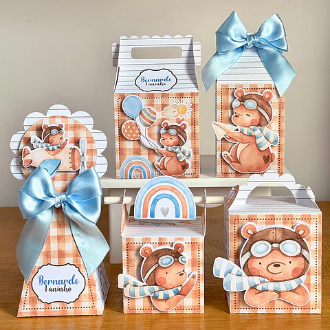 Arquivo de Corte Ursinho Aviador- Juliana Artes