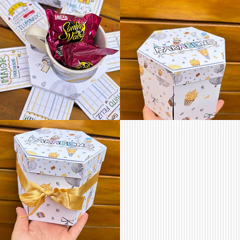 Arquivo Caixa Explosão Sextavada Aniversário - Arquivos Gritti