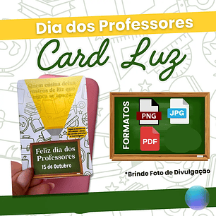 Arquivo Card Luz Professores - Fadinha Faz Arte