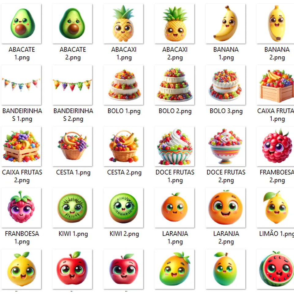 Kit Digital Frutinhas 2