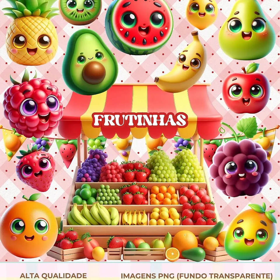 Kit Digital Frutinhas 1