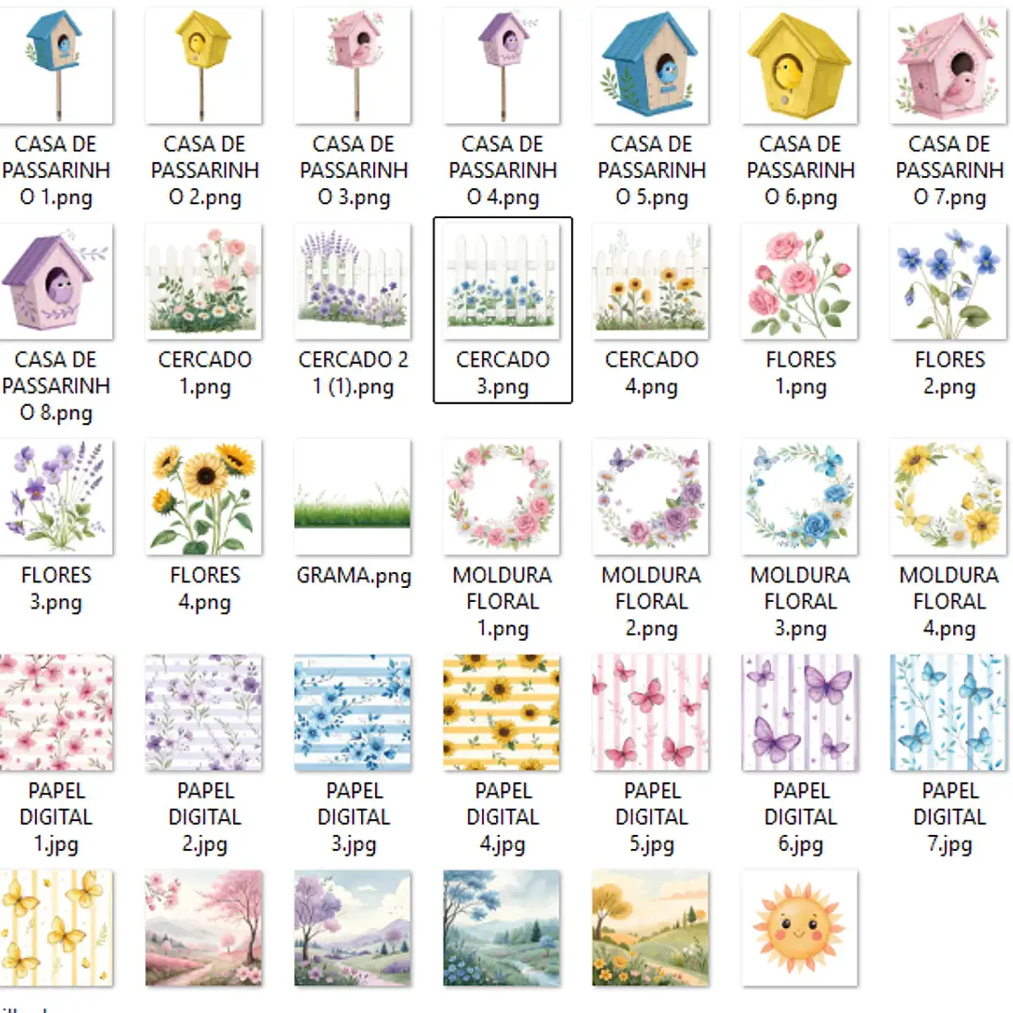 Kit Digital Jardim das Borboletas 3