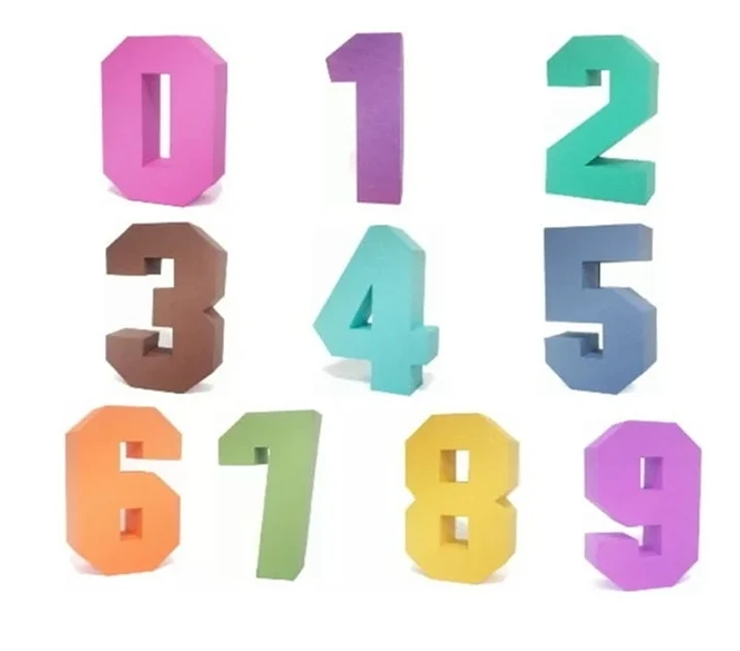 Arquivo Números Quadrados 3D - Criar Bv 1