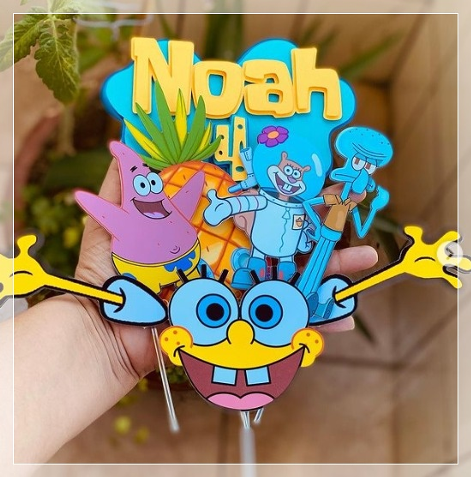 Arquivo de Corte Topo Bob Esponja  1