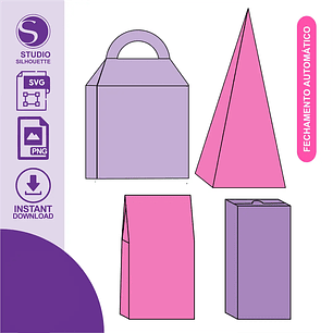 Arquivo de Corte Caixas Fundo Automático - Criar Bv