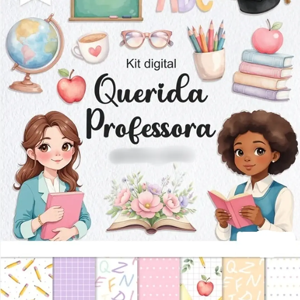 Kit Digital Querida Professora - Balloon 1